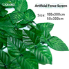 Τεχνητά πάνελ χόρτα πλαστικά για υπαίθριο φράχτη προστασίας της ιδιωτικής ζωής στον κήπο 
