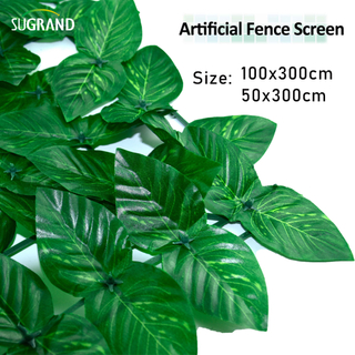 Τεχνητά πάνελ χόρτα πλαστικά για υπαίθριο φράχτη προστασίας της ιδιωτικής ζωής στον κήπο 