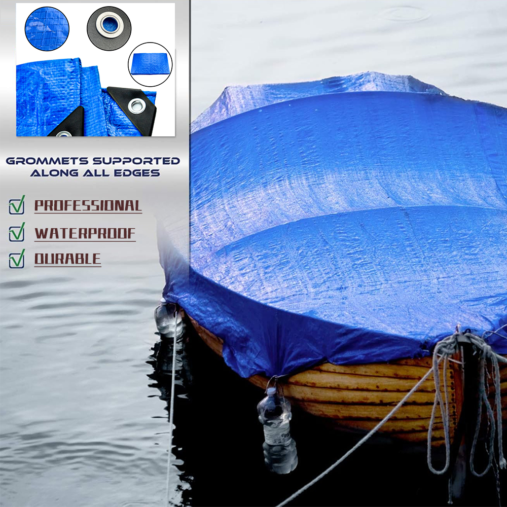 Βαρέως τύπος μπλε υπαίθρια καμβά tarps καλύπτει τον κατασκευαστή Tarpaulin PE