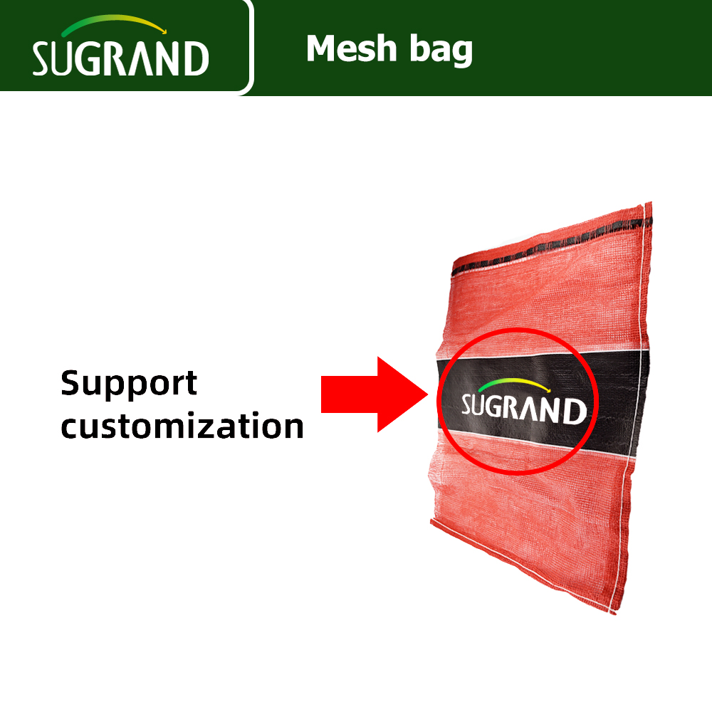  Συσκευασία Vegetable PP Mesh Τσάντα Onion Packing Raschel Mesh Bag