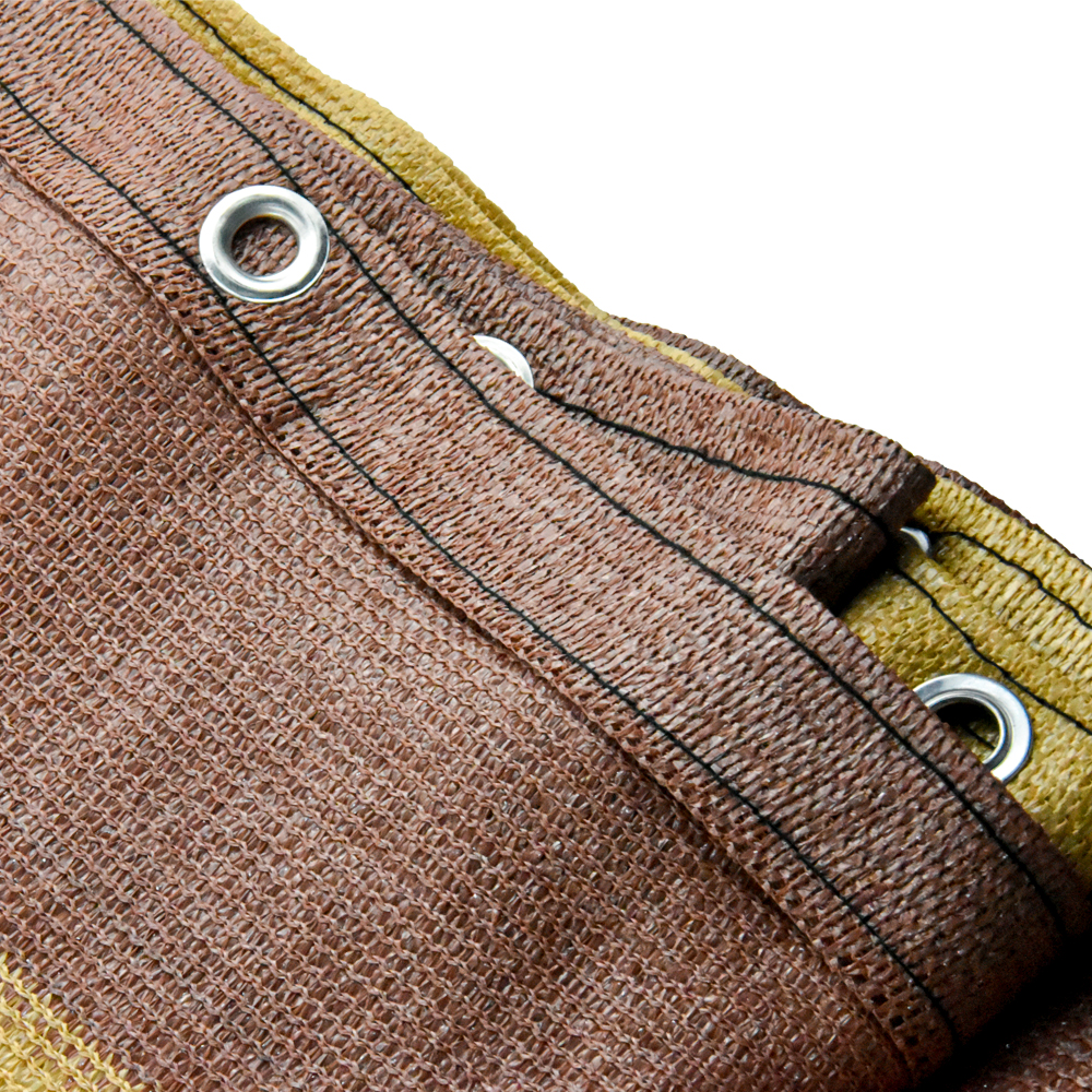 100% παρθένο HDPE180GSM καφέ χρώμα απόχρωση για μπαλκόνι