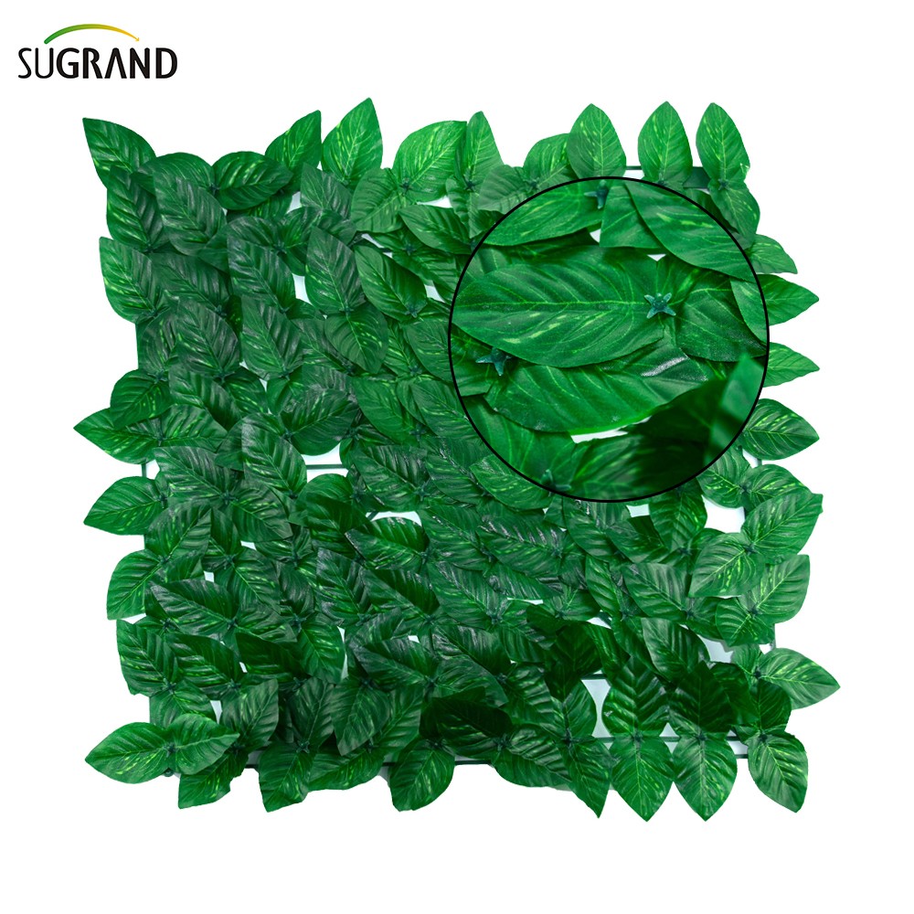 Τεχνητά πάνελ χόρτα πλαστικά για υπαίθριο φράχτη προστασίας της ιδιωτικής ζωής στον κήπο 