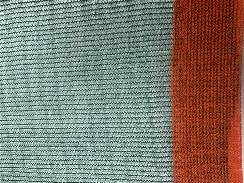 100GSM Mono Triangle Πράσινο και Πορτοκαλί Δίχτυ Ελιάς