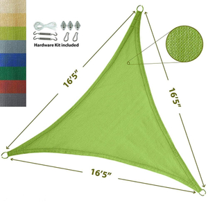 Νέο παρθένο HDPE Anti UV Sun Shade Audning Outdoor Triangle