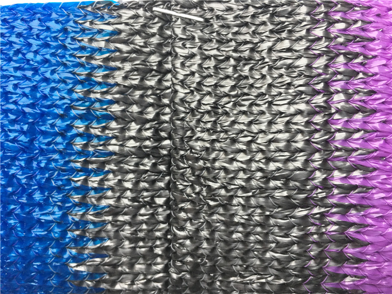 Πολύχρωμο πλεκτό αδιάβροχο δίχτυ γεωργικής σκιάς