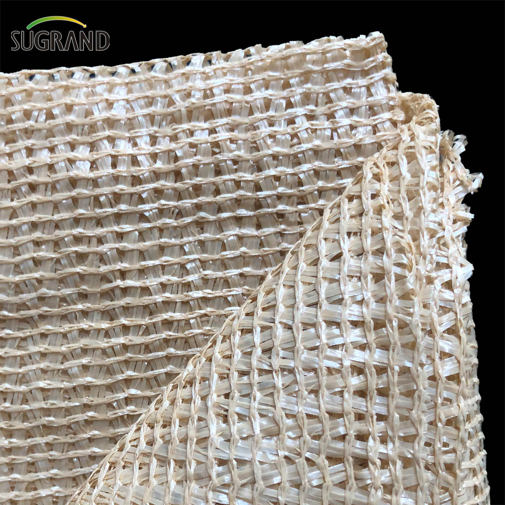 320 GSM White/Sand Yellow Mono Tape Shade Net