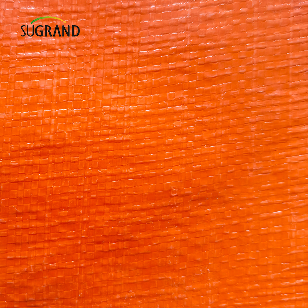 Πορτοκαλί και μπλε UV προστατεύει πλαστικό PE Tarpaulin Γεωργία Βιομηχανική κάλυψη κατασκευαστές