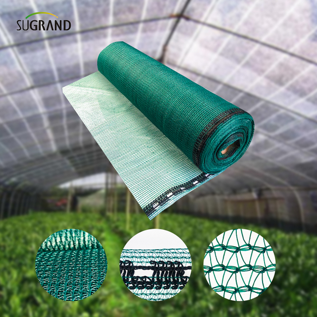 80GSM 2 βελόνες Πράσινο HDPE Tape Shade Net