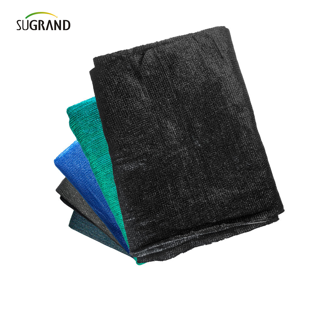 Έξι βελόνες 180 GSM λευκό σκούρο πράσινο μονοπάθεια μαύρη σκιά δίχτυ