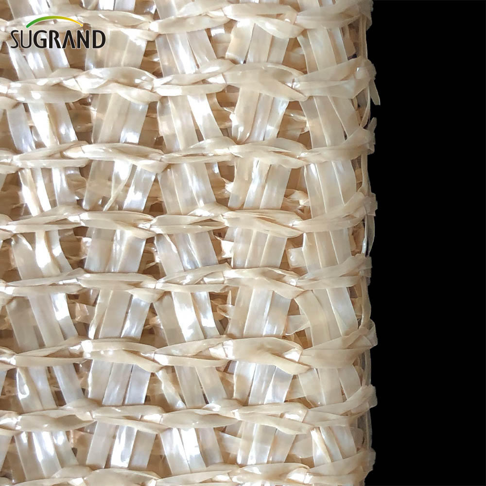 320 GSM White/Sand Yellow Mono Tape Shade Net