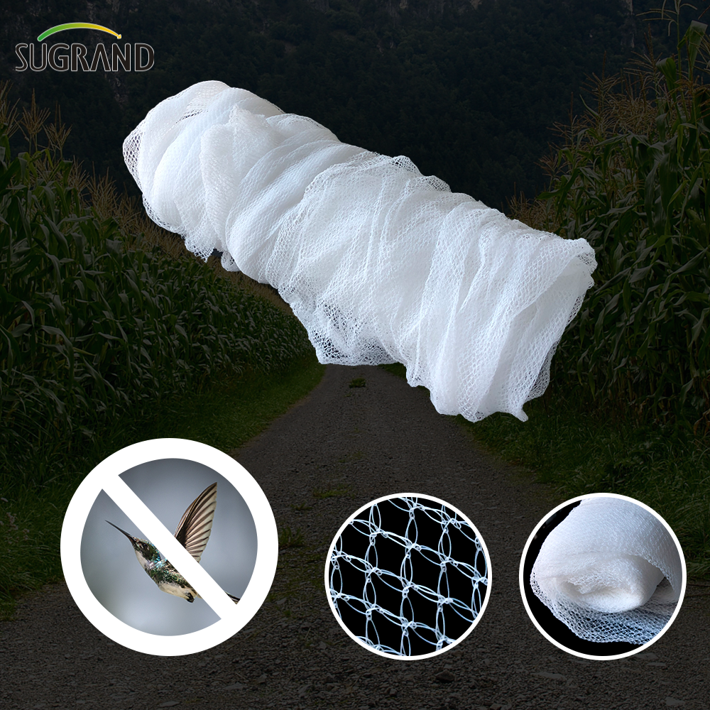 100% HDPE White Ant-Bird Net Mist Nylon Bird Net