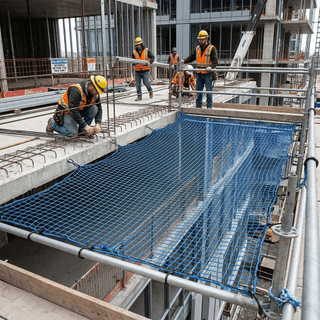 Δίχτυ ασφαλείας κατασκευής HDPE βαρέως τύπου για προστασία από πτώση