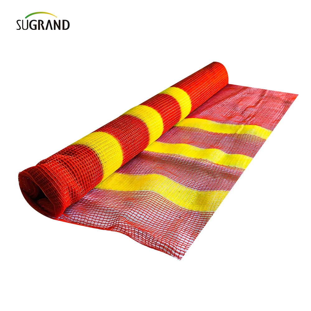 Υλικό HDPE Πορτοκαλί ικριωμένο δίχτυ προειδοποιητικού πλέγματος