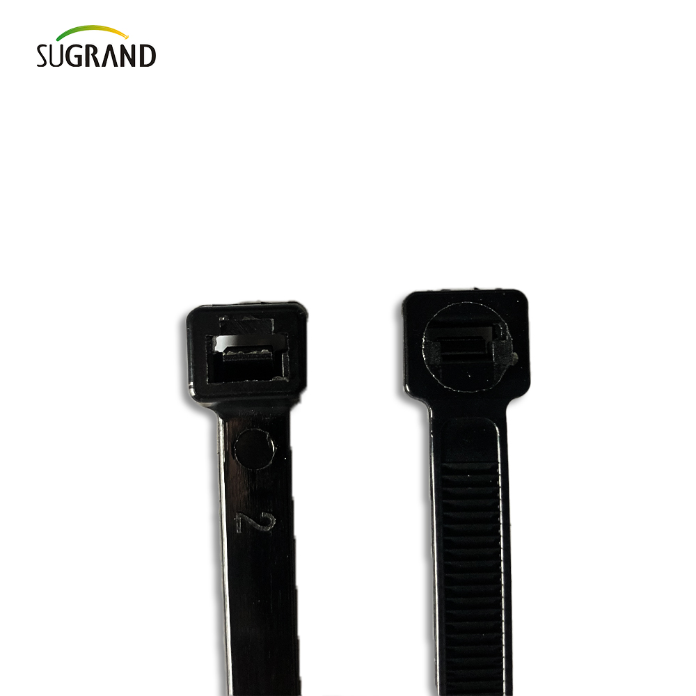 Μαύρο λευκό χρώμα νάιλον καλωδίων δεσμούς πλαστικούς δεσμούς φερμουάρ