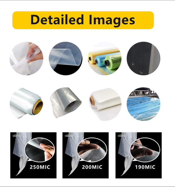 λεπτομερείς εικόνες με φιλμ θερμοκηπίου