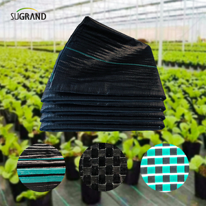 105GSM μαύρο κάλυμμα εδάφους/χαλάκι ζιζανίων με τρύπες για κήπους