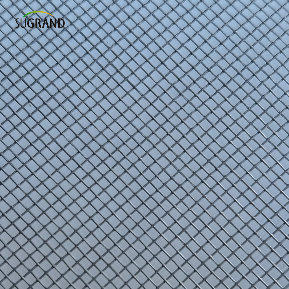 PVC επικαλυμμένο γκρι υαλοβάμβακα κουνουπιών προστασία παράθυρο παράθυρο παράθυρο οθόνης δίχτυ