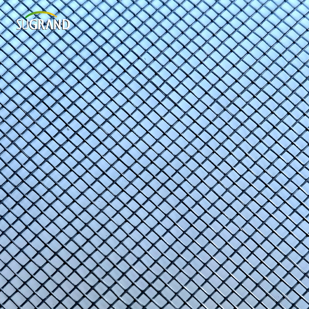 PVC επικαλυμμένο γκρι υαλοβάμβακα κουνουπιών προστασία παράθυρο παράθυρο παράθυρο οθόνης δίχτυ