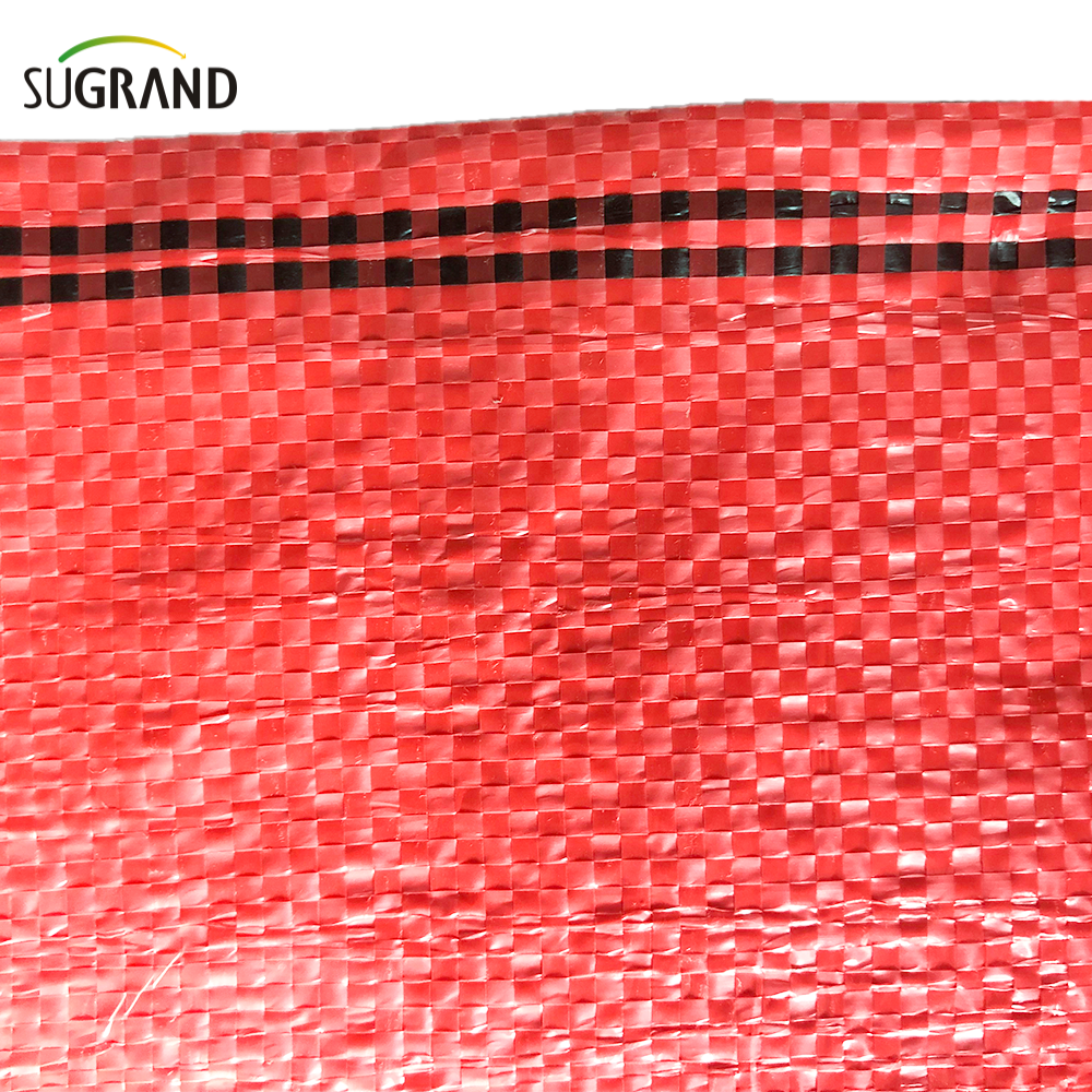 Virgin HDPE Κόκκινη Πλαστική Διχτυωτή Σακούλα για Πατάτα