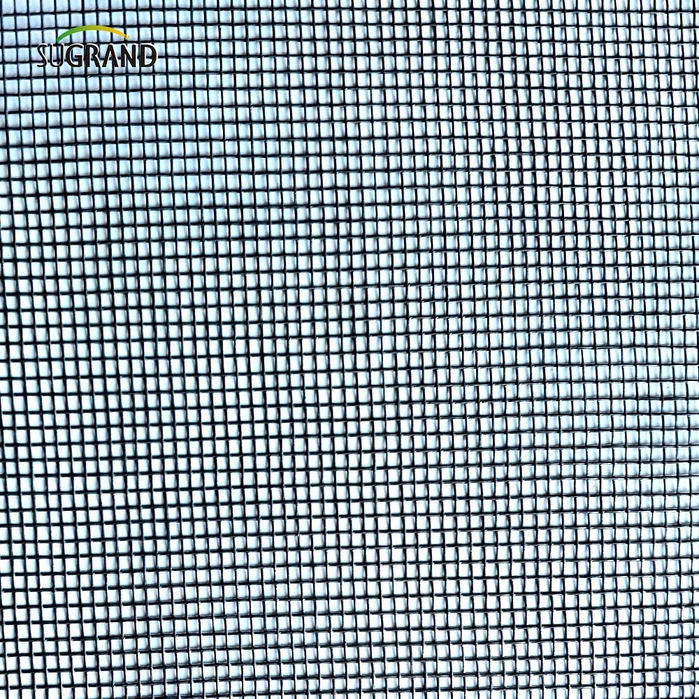 PVC επικαλυμμένο γκρι υαλοβάμβακα κουνουπιών προστασία παράθυρο παράθυρο παράθυρο οθόνης δίχτυ