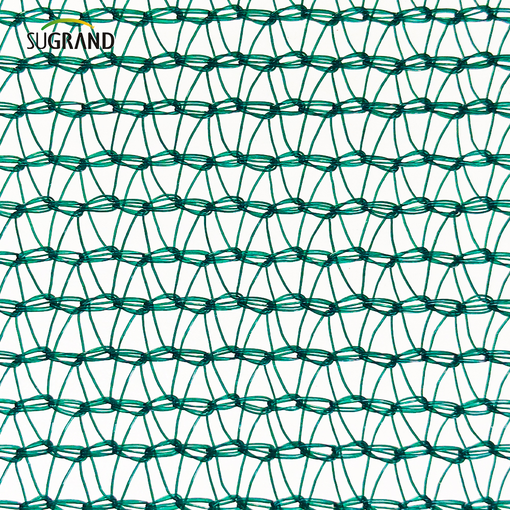 Σκούρο πράσινο 45GSM σκιά δίχτυ για αίθριο και κάλυμμα θόλων
