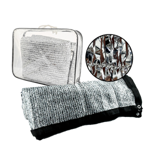 UV ασημένιο πανί αλουμινίου αλουμινίου πλέγμα υφάσματος από σκιά ηλίου για αυτοκίνητα