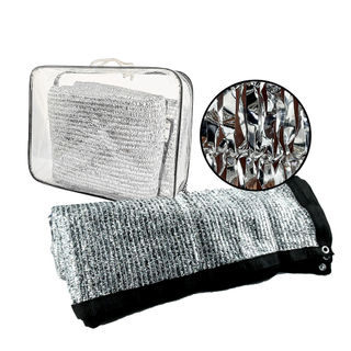 UV ασημένιο πανί αλουμινίου αλουμινίου πλέγμα υφάσματος από σκιά ηλίου για αυτοκίνητα